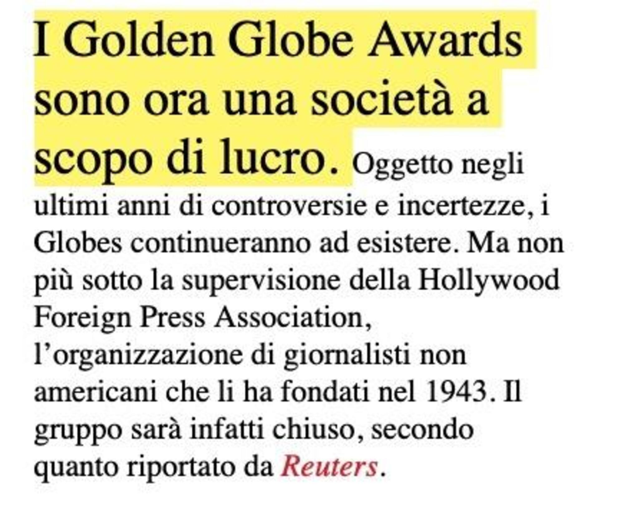 Golden Globe