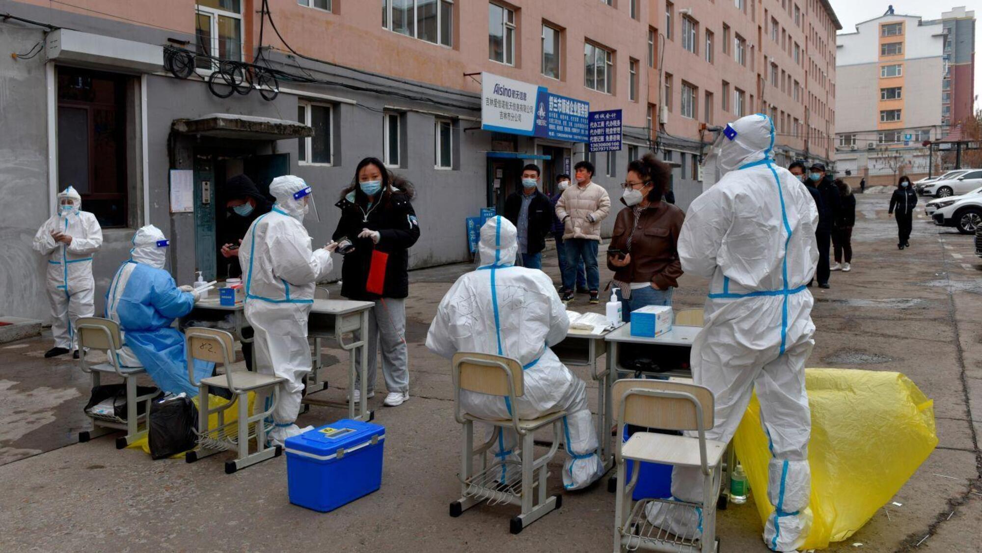 L&#039;organizzazione dei test per Covid in Cina