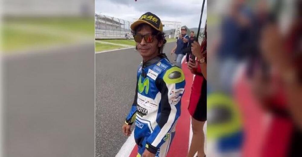 Ecco chi &egrave; Zakki Haiqal, lo strampalato sosia di Valentino Rossi che ormai ha &quot;catturato&rdquo; anche il vero 46