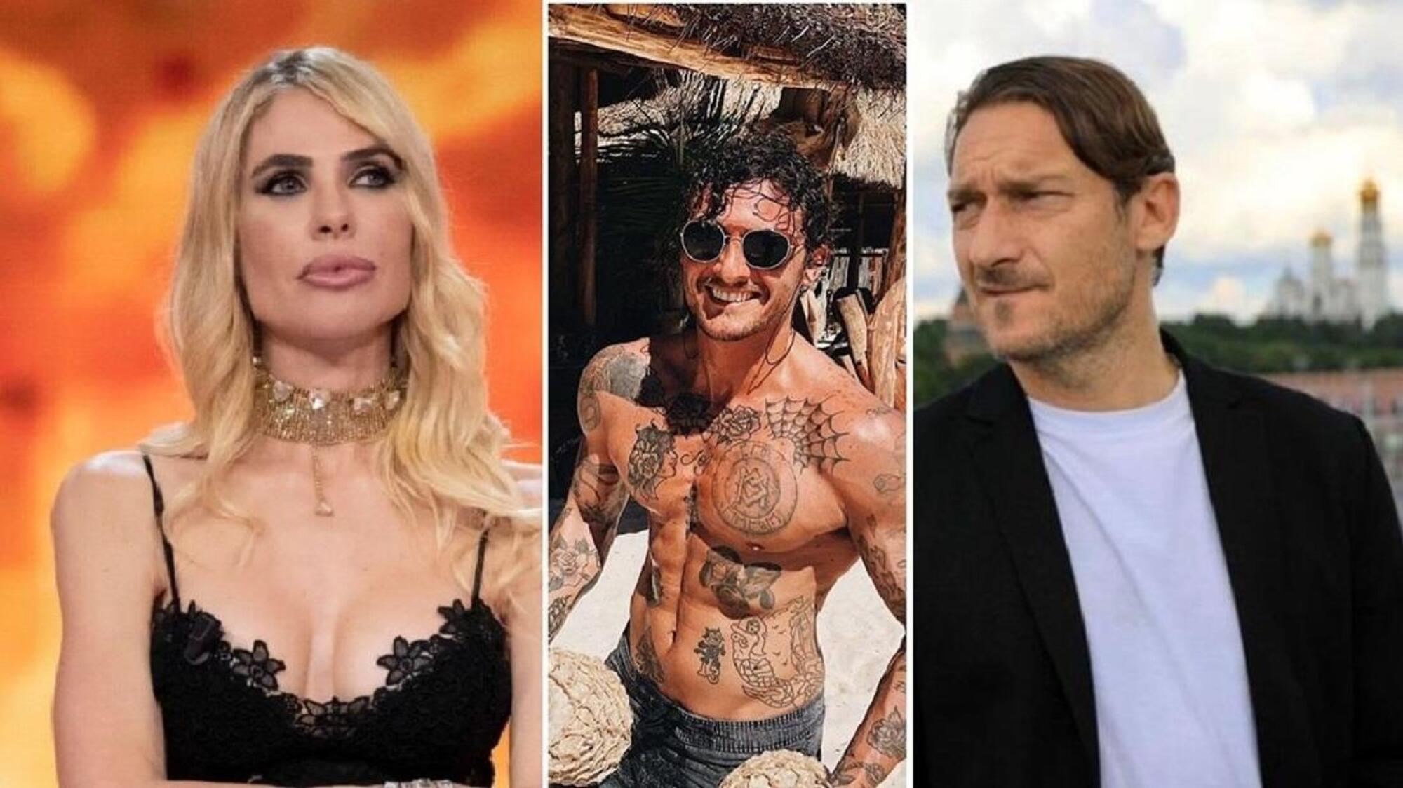 Ilary Blasi, Cristiano Iovino e Francesco Totti