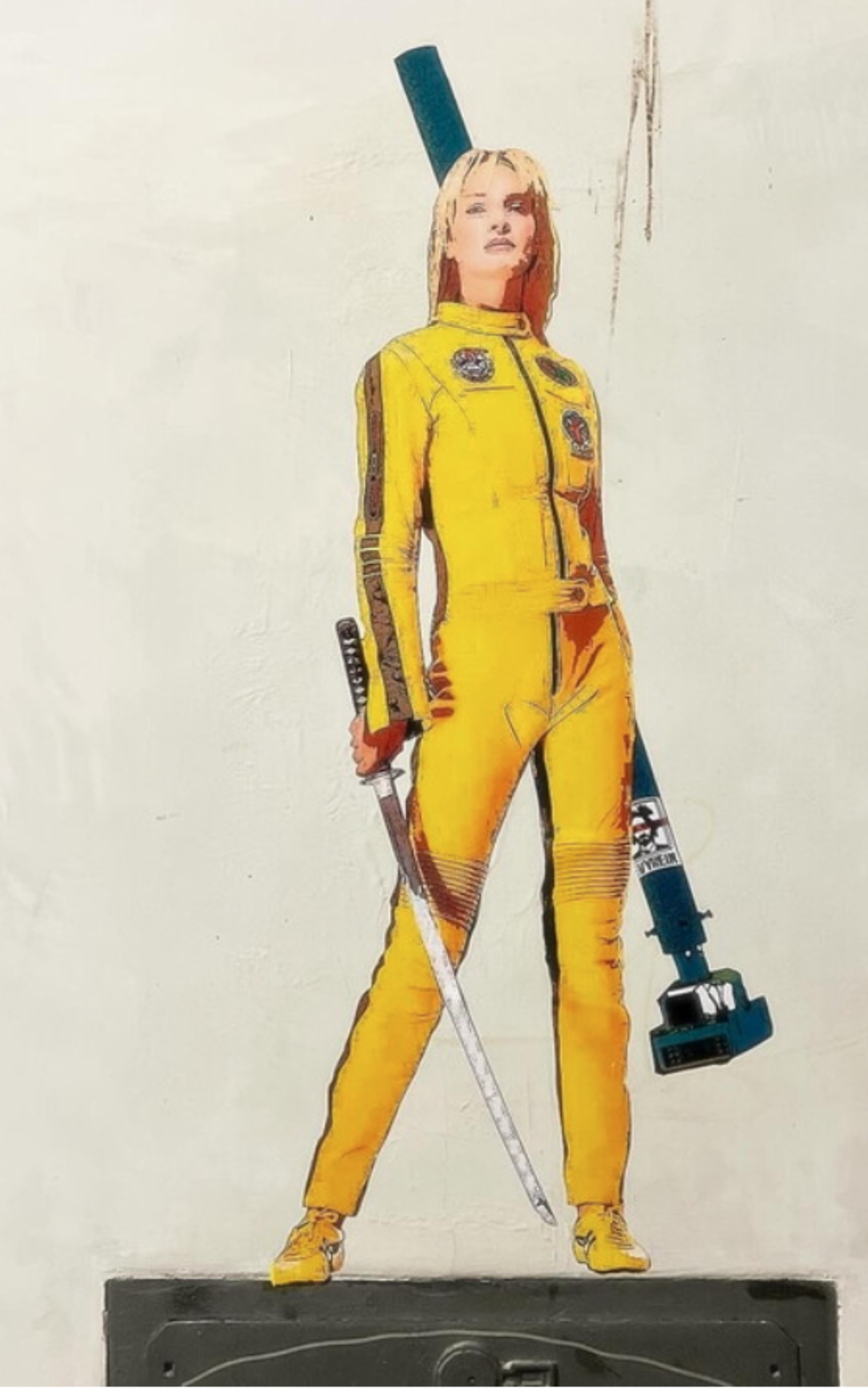 Murales di Fleximan sotto forma di Kill Bill