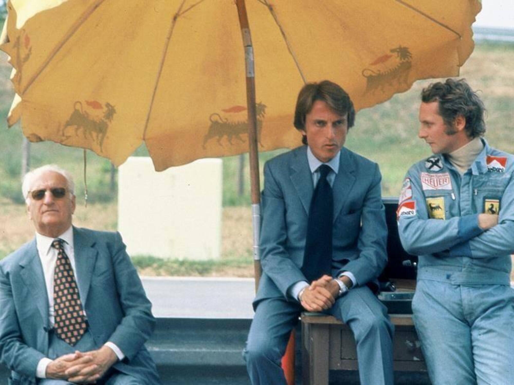 Enzo Ferrari Luca Cordero di Montezemolo Niki Lauda