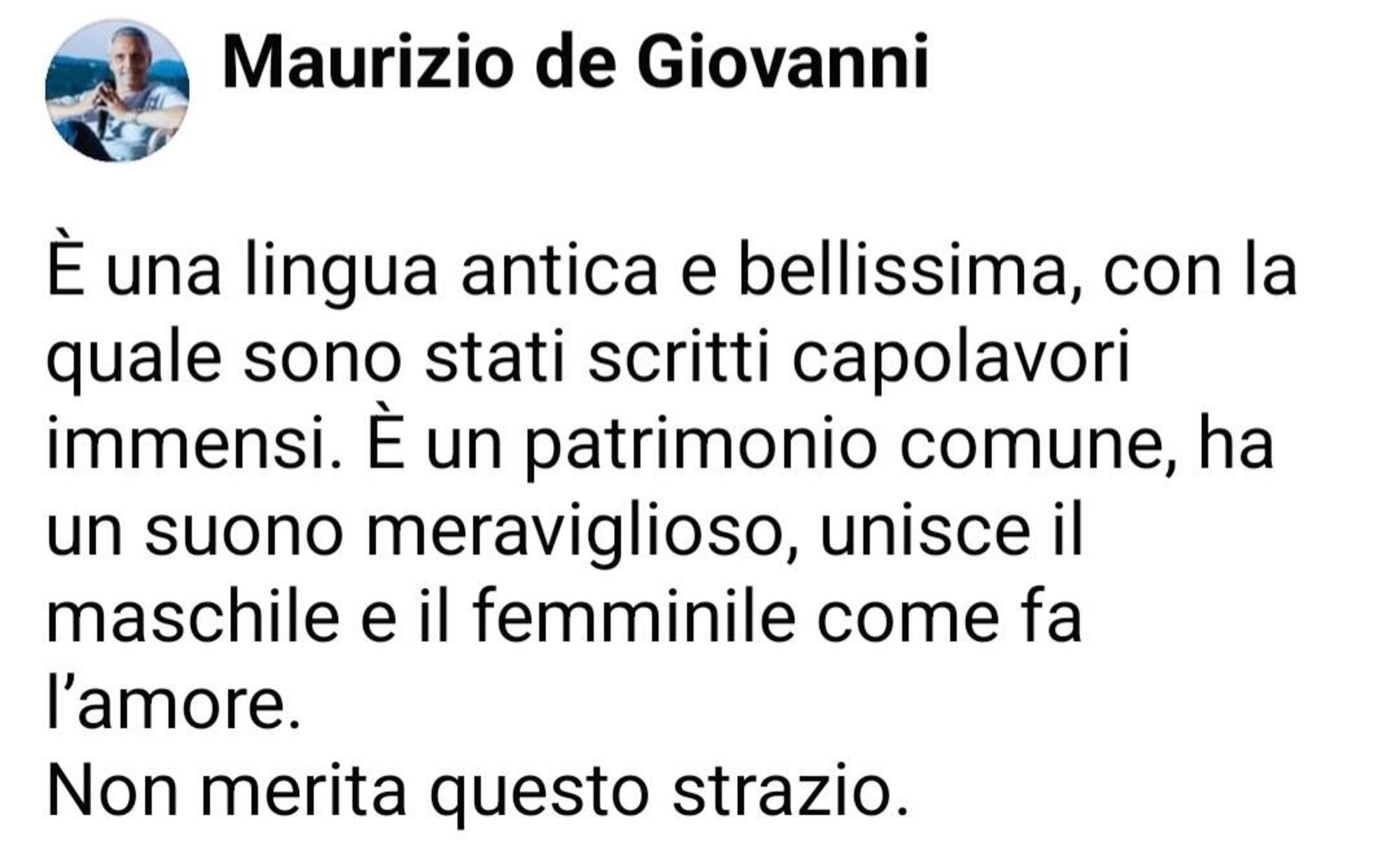 Maurizio De Giovanni su Geolier