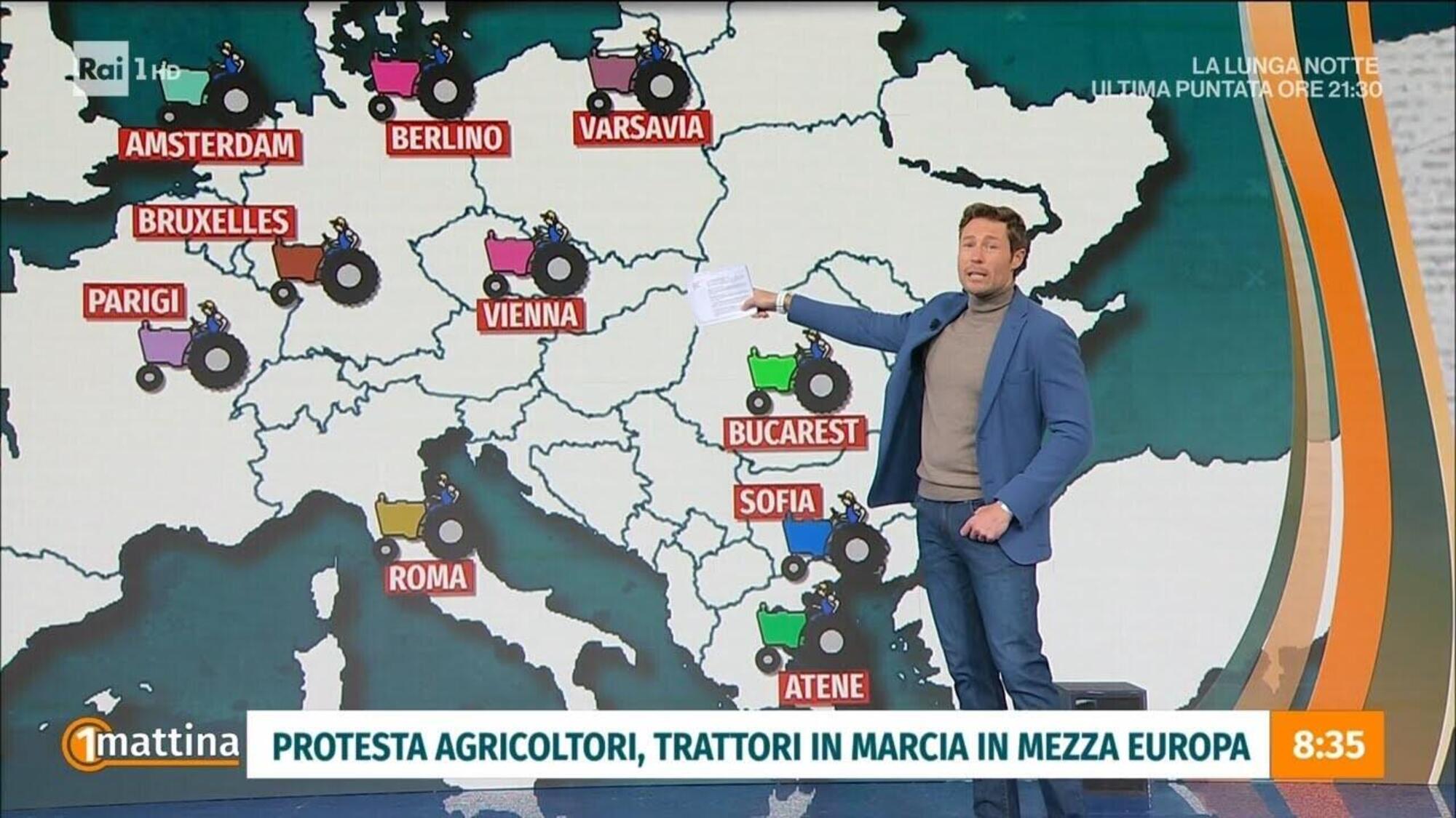 La protesta degli agricoltori in tutta Europa