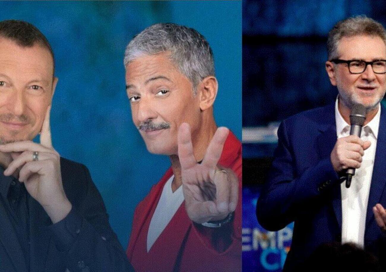 Amadeus e Fiorello da Fazio alla vigilia di Sanremo: pace fatta o c&#039;&egrave; dietro il manager Caschetto?