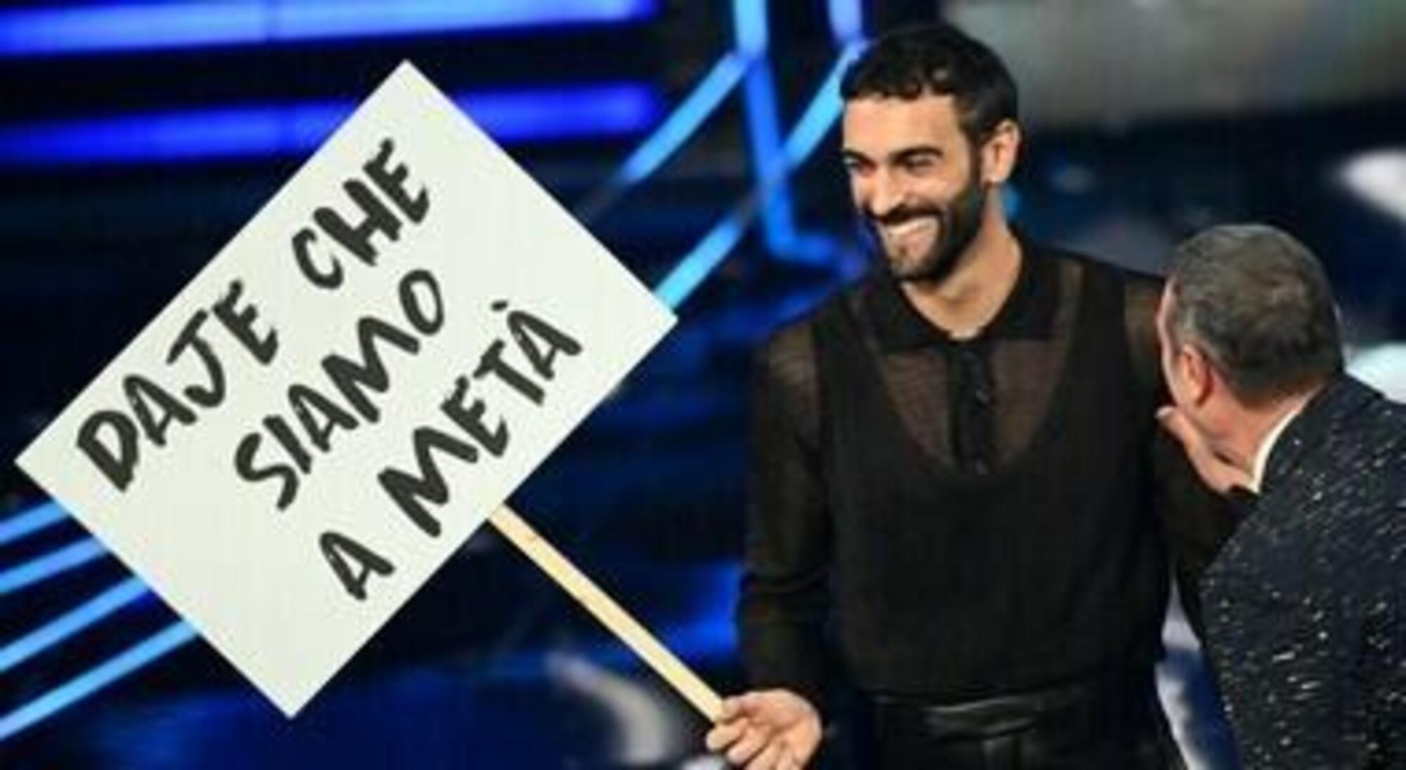 Marco Mengoni e Amadeus Sanremo 2024