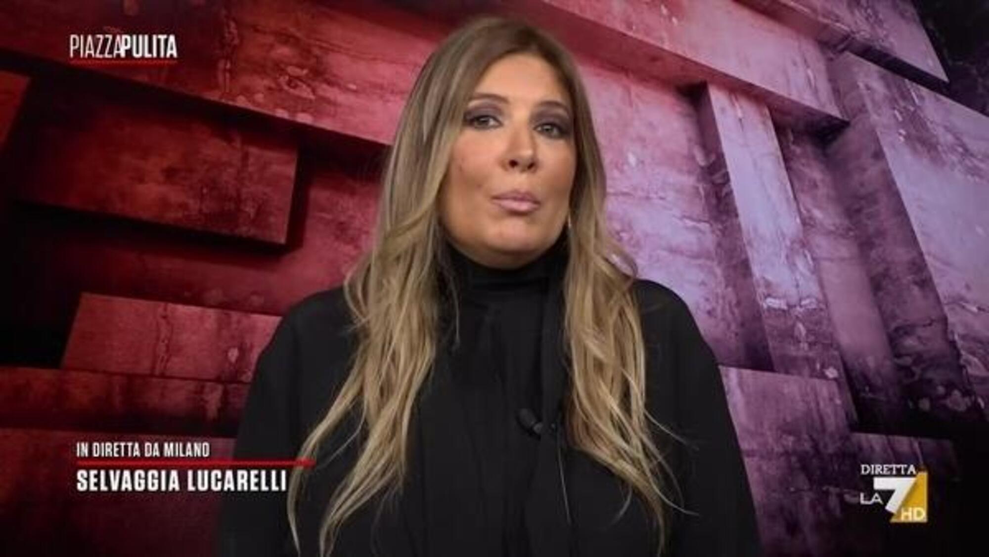 Selvaggia Lucarelli a Piazzapulita