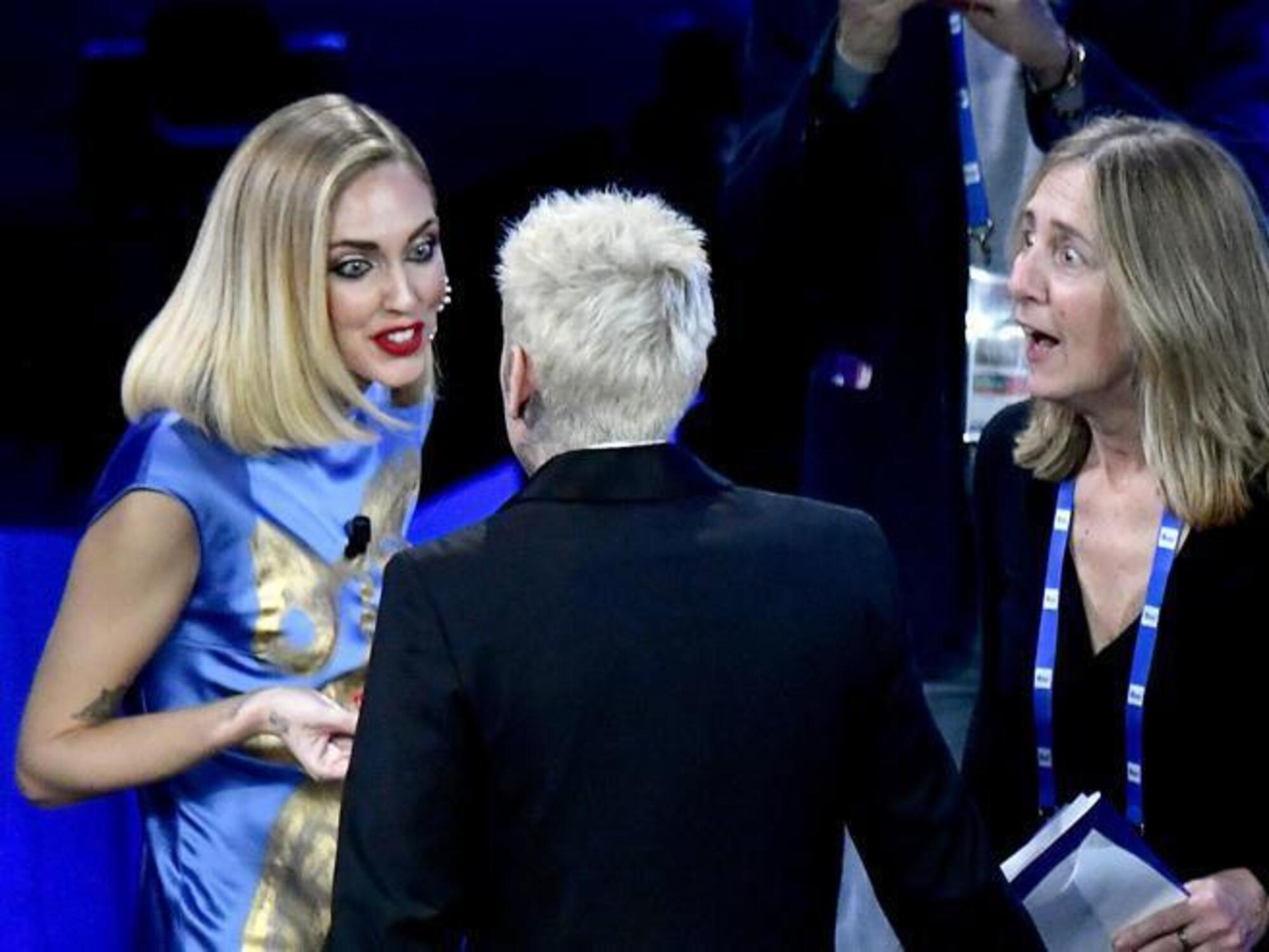 La lite tra Chiara Ferragni e il marito Fedez nel backstage di Sanremo 2023