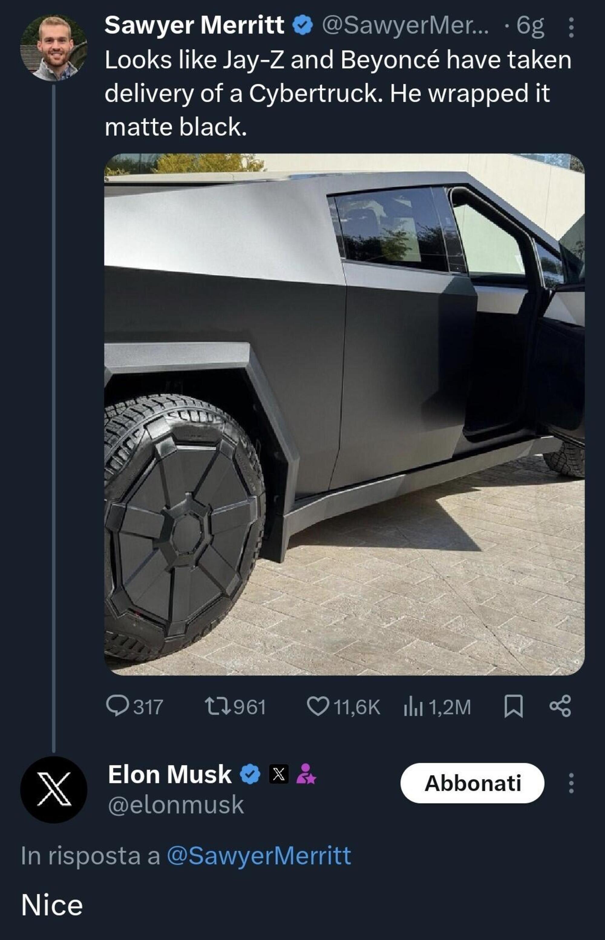 Tweet Elon Musk