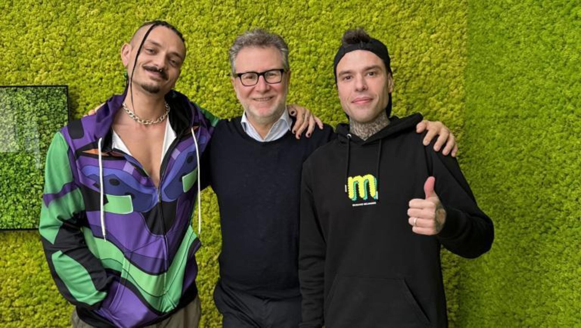 Fabio Fazio ospite di Muschio Selvaggio con Fedez e Mr. Marra