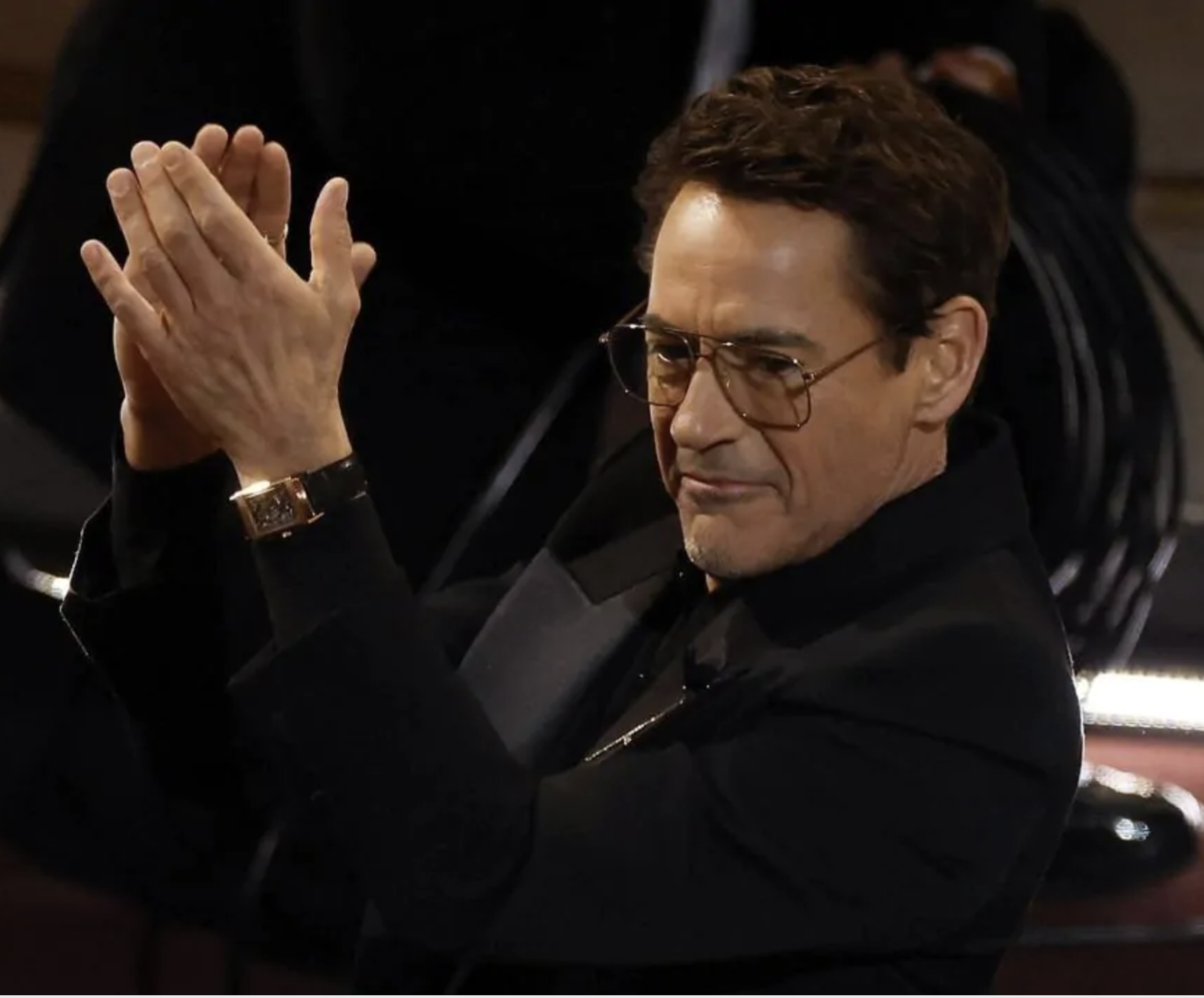 Robert Downey Jr con Jaeger-LeCoultre Reverso Tribute Cronograph