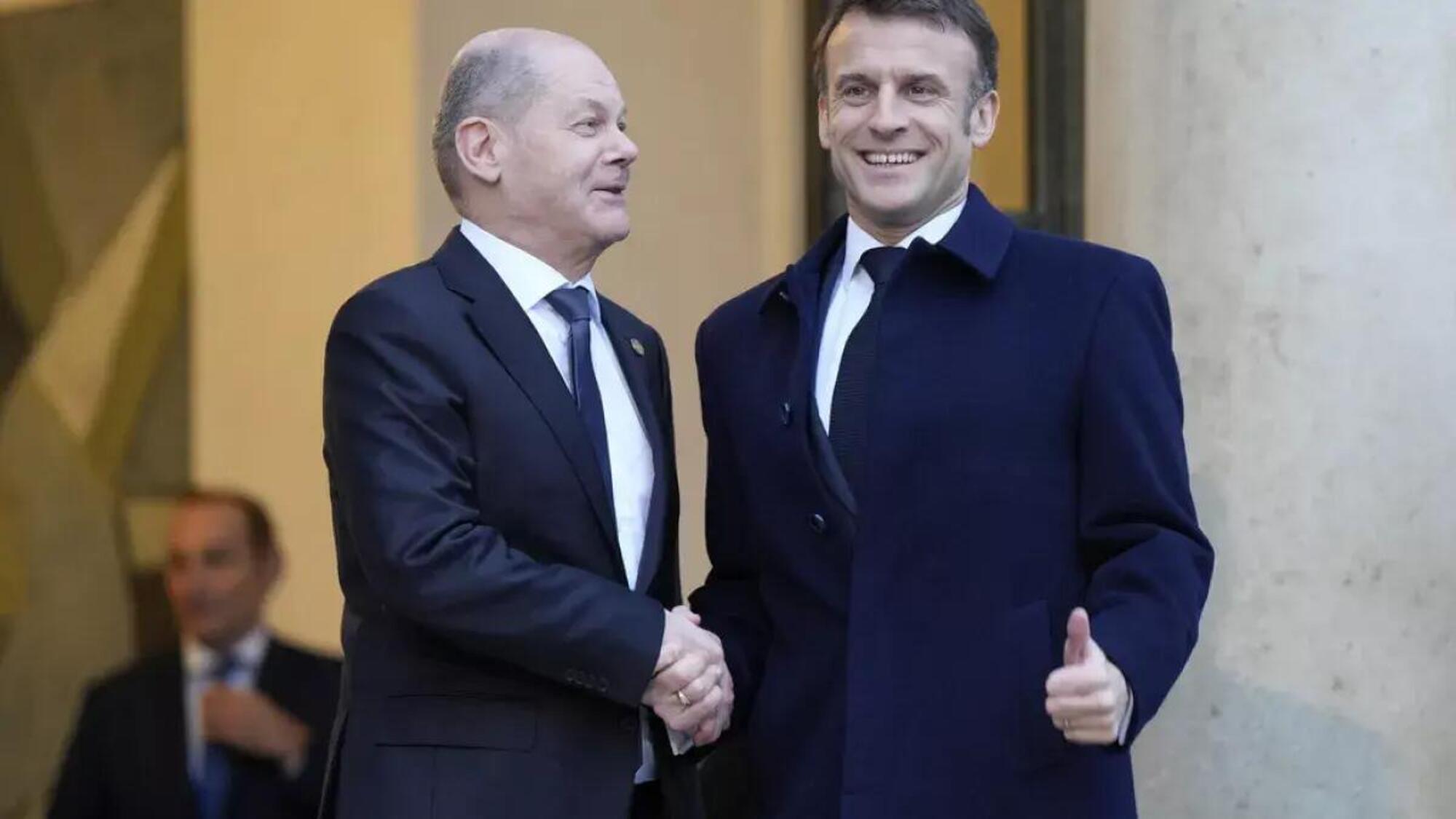 Emmanuel Macron e Olaf Scholz