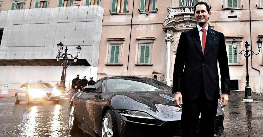 John Elkann sfida Hamilton per il look pi&ugrave; audace in Ferrari? Ecco come si &egrave; vestito (da giraffa) al matrimonio di Ambani: altro che Bruno Vespa&hellip;