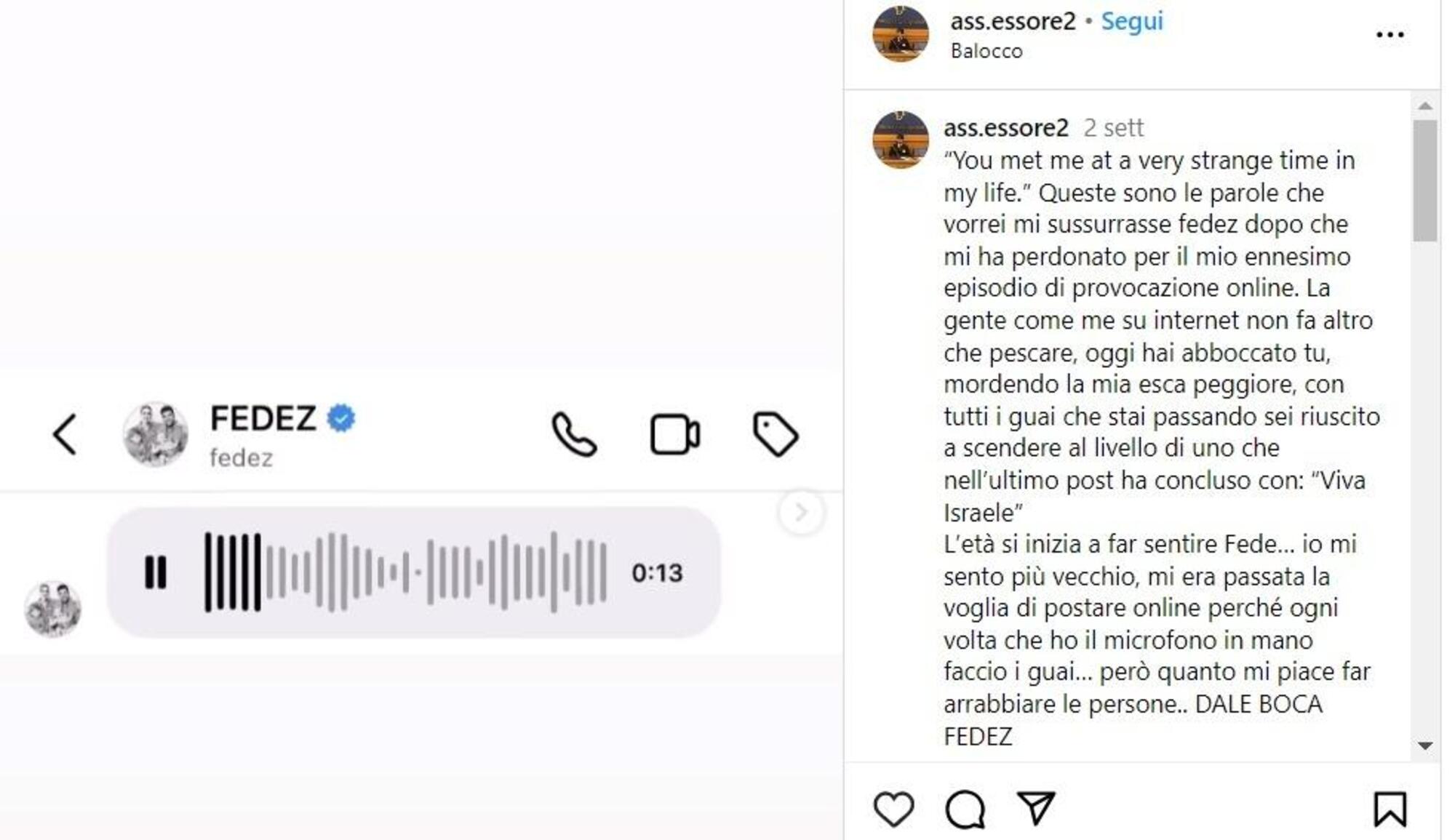 Il post fatto da ass.essore2 su Fedez il 28 febbraio