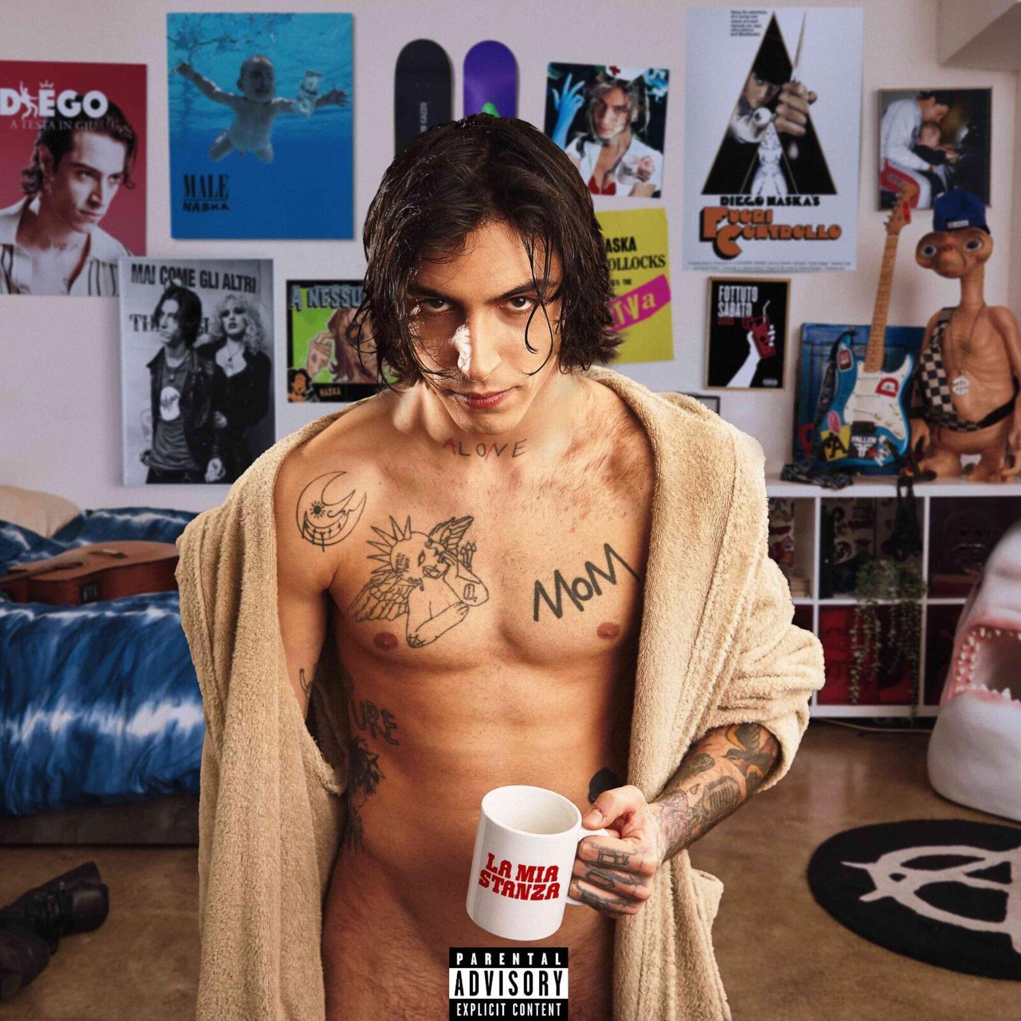 Diego Naska sulla copertina di “La mia stanza” 2023