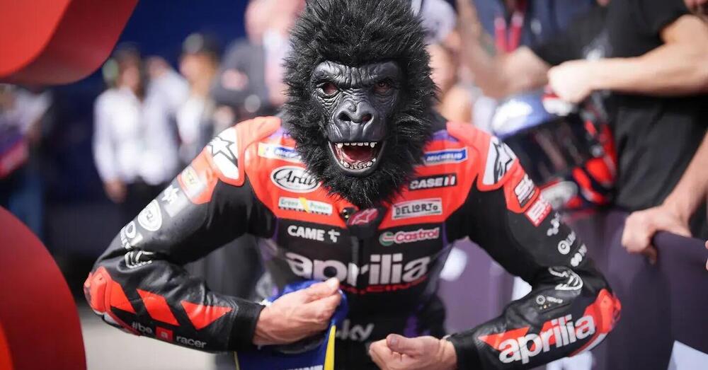 Maverick Vinales trasformato in gorilla dal virus o da Quartararo e Bastianini? Ora &egrave; la sua l&rsquo;Aprilia da battere&hellip;