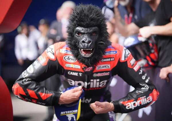 Maverick Vinales trasformato in gorilla dal virus o da Quartararo e Bastianini? Ora &egrave; la sua l&rsquo;Aprilia da battere&hellip;