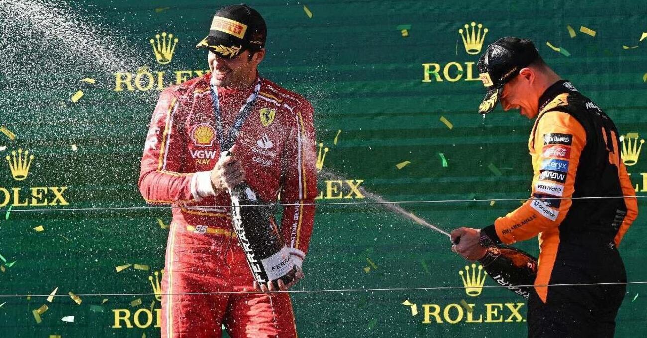 Lando Norris scherza sull&#039;appendicite di Carlos Sainz dopo la vittoria a Melbourne: &quot;Dovrei...&quot;