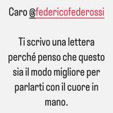 Ma com'è messo Benji Mascolo che scrive una lettera via Instragam a Fede (Federico Rossi) e straparla di Cristiano Ronaldo e Messi?