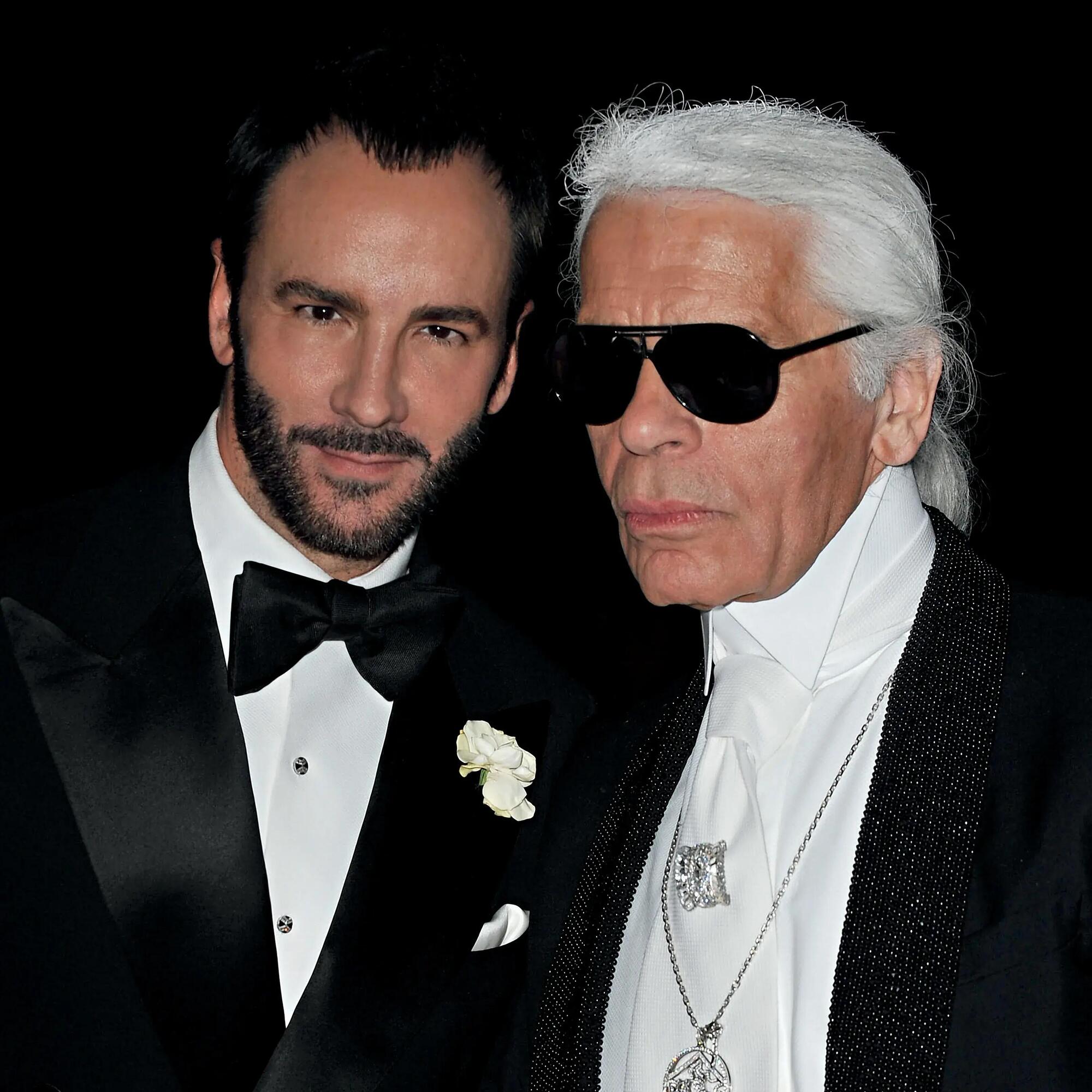 Tom Ford con Karl Lagerfeld