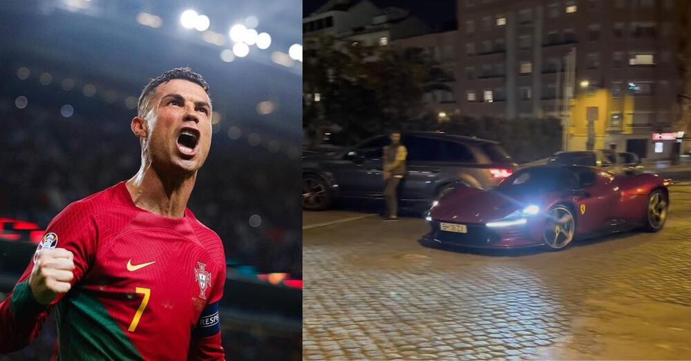 Ma l&rsquo;avete vista la nuova Ferrari di Cristiano Ronaldo? Ecco che modello &egrave; e quanti milioni vale (spoiler: nemmeno quattro giorni di stipendio di CR7) [VIDEO]