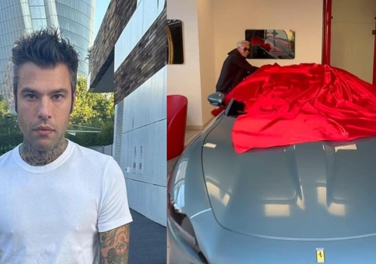 Ma l&rsquo;avete vista la nuova Ferrari di Fedez (col padre)? Ecco che modello &egrave;, il prezzo e cosa non torna sulla Roma Spider [VIDEO]