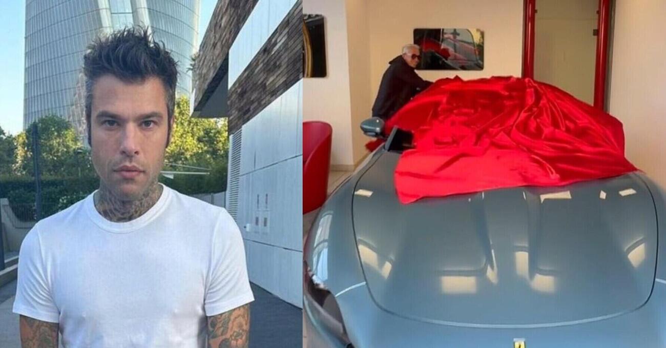 Ma l&rsquo;avete vista la nuova Ferrari di Fedez (col padre)? Ecco che modello &egrave;, il prezzo e cosa non torna sulla Roma Spider [VIDEO]