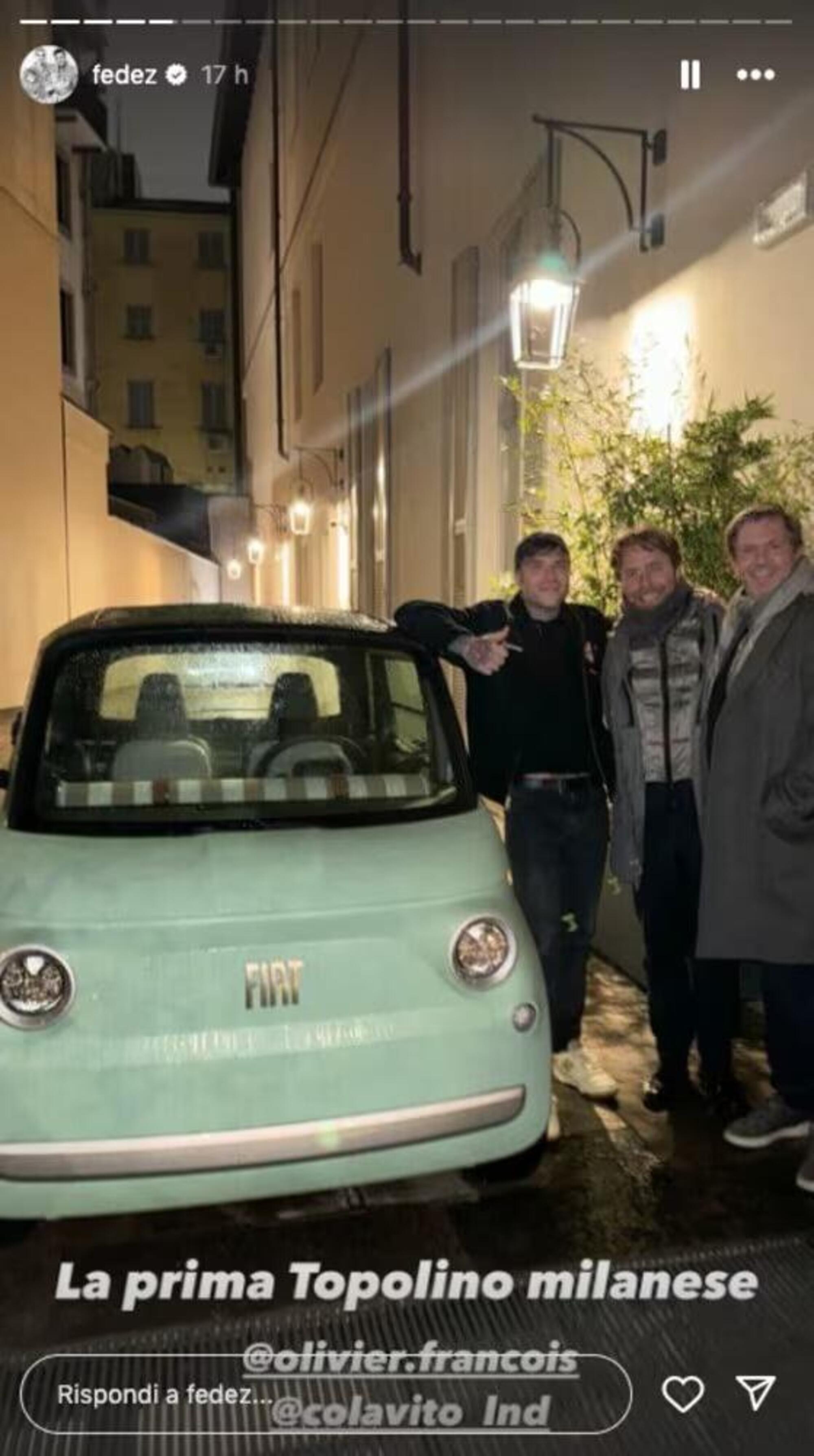 Fedez e la sua &ldquo;prima Fiat Topolino milanese&rdquo;