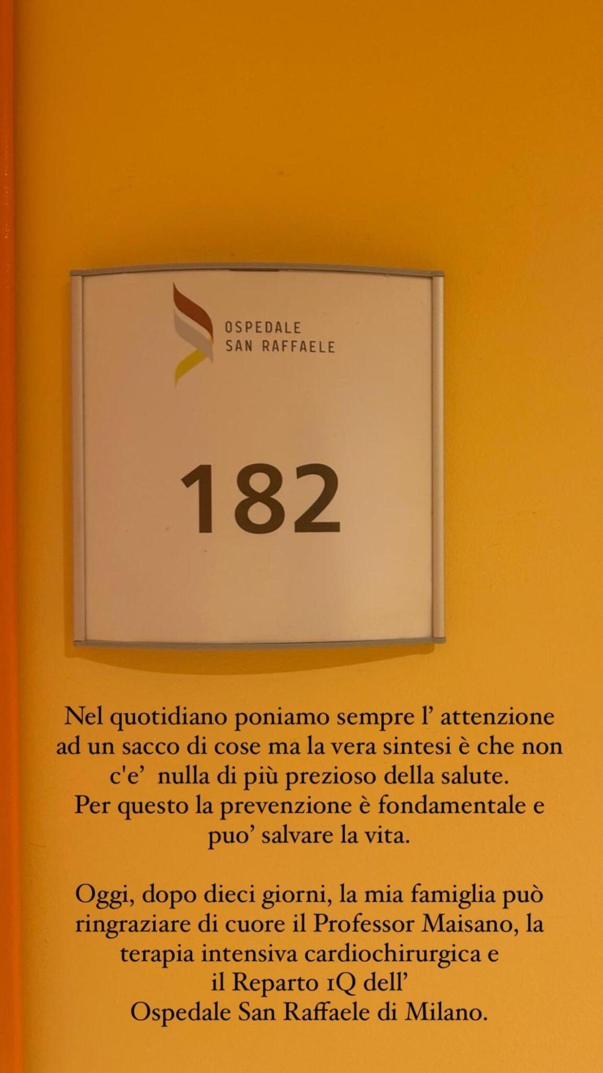 Una storia Instagram di Elisabetta Gregoraci