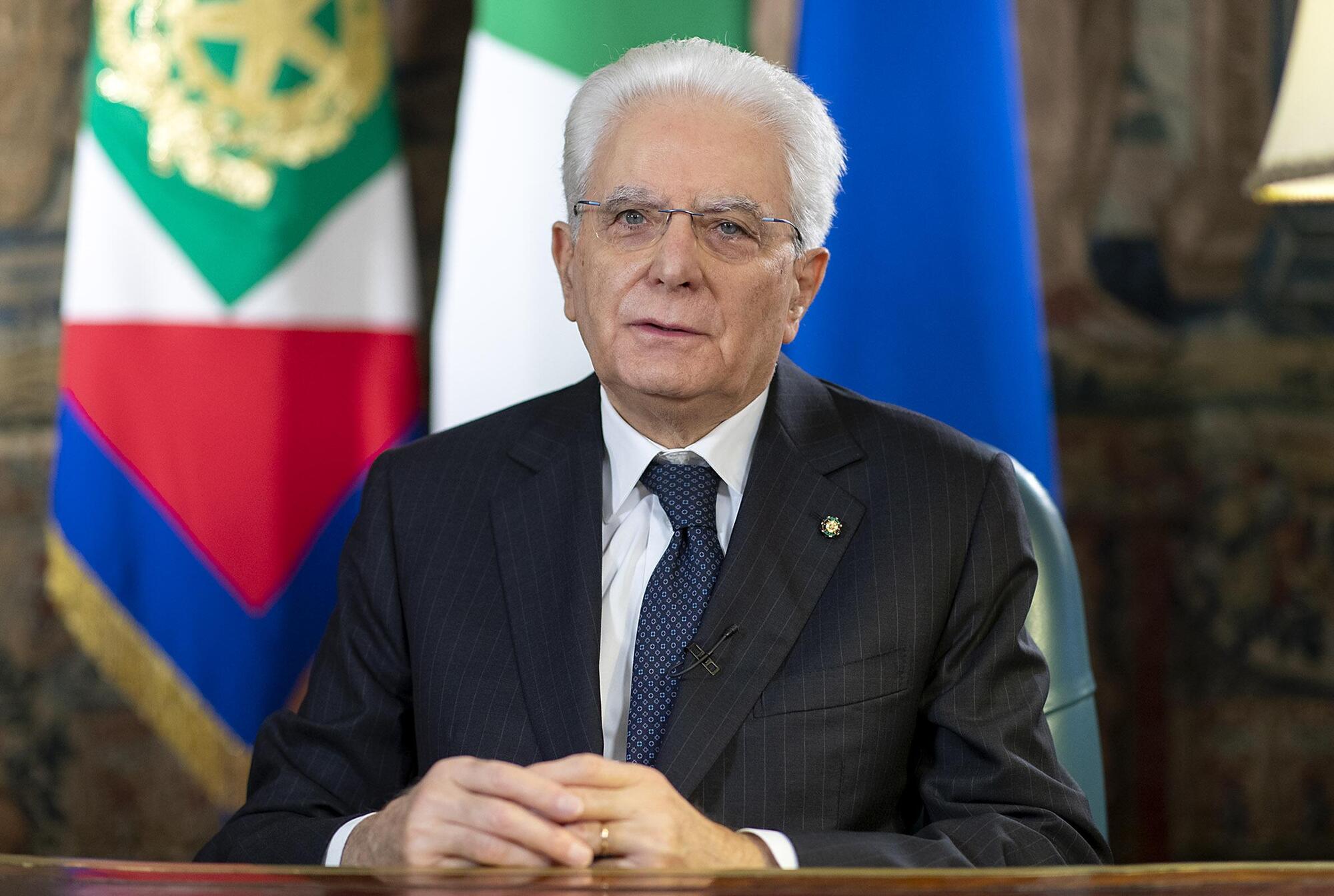 Il Presidente della Repubblica Sergio Mattarella