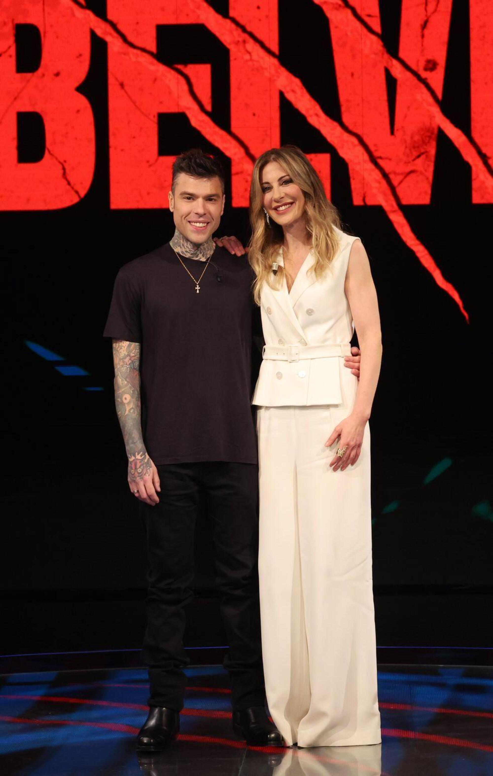 Fedez e Francesca Fagnani a Belve