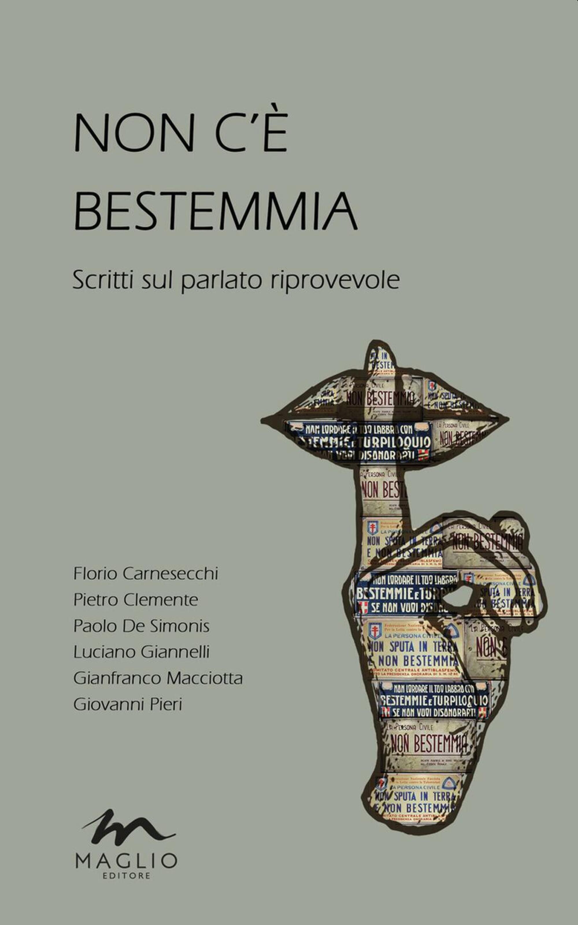 La copertina del saggio sulla bestemmia