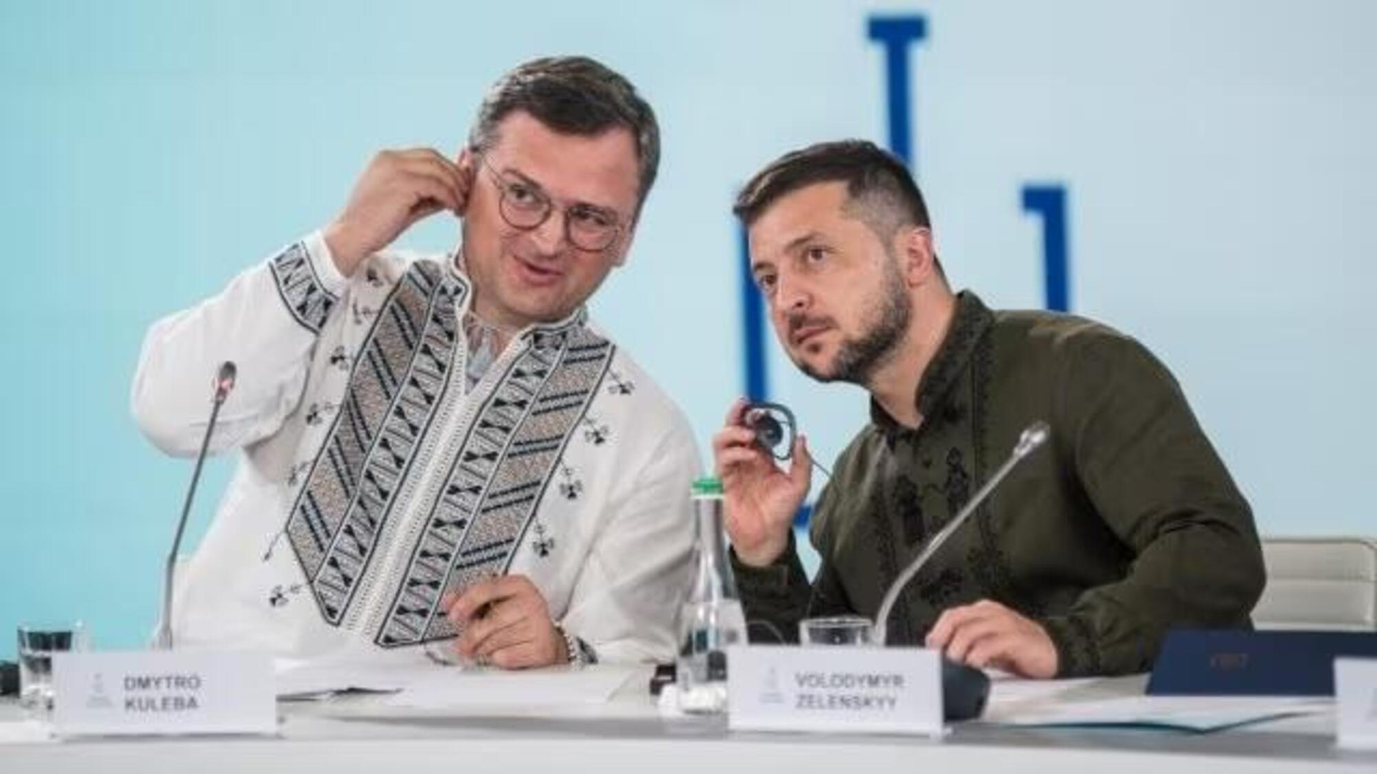 Volodymyr Zelensky e Dmytro Kuleba