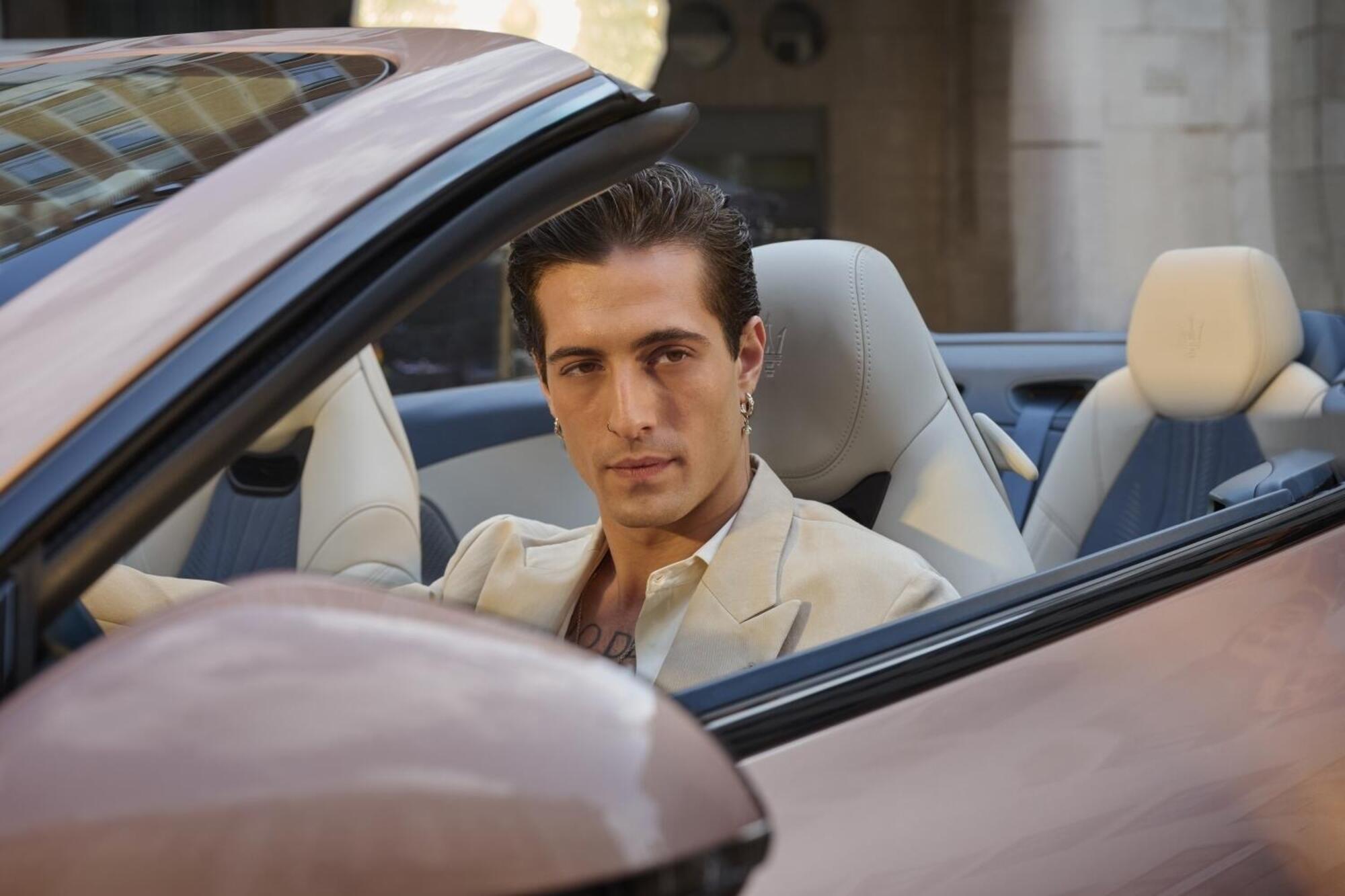 Damiano David nello spot per la Maserati Folgore