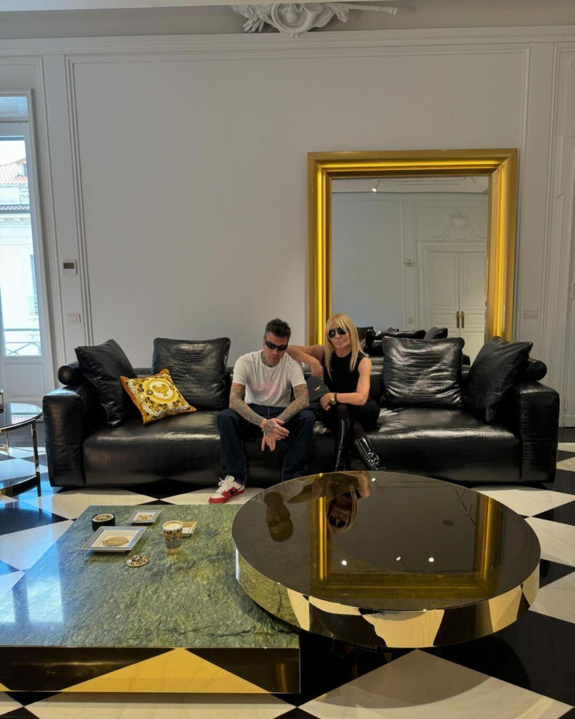 Fedez e Donatella Versace