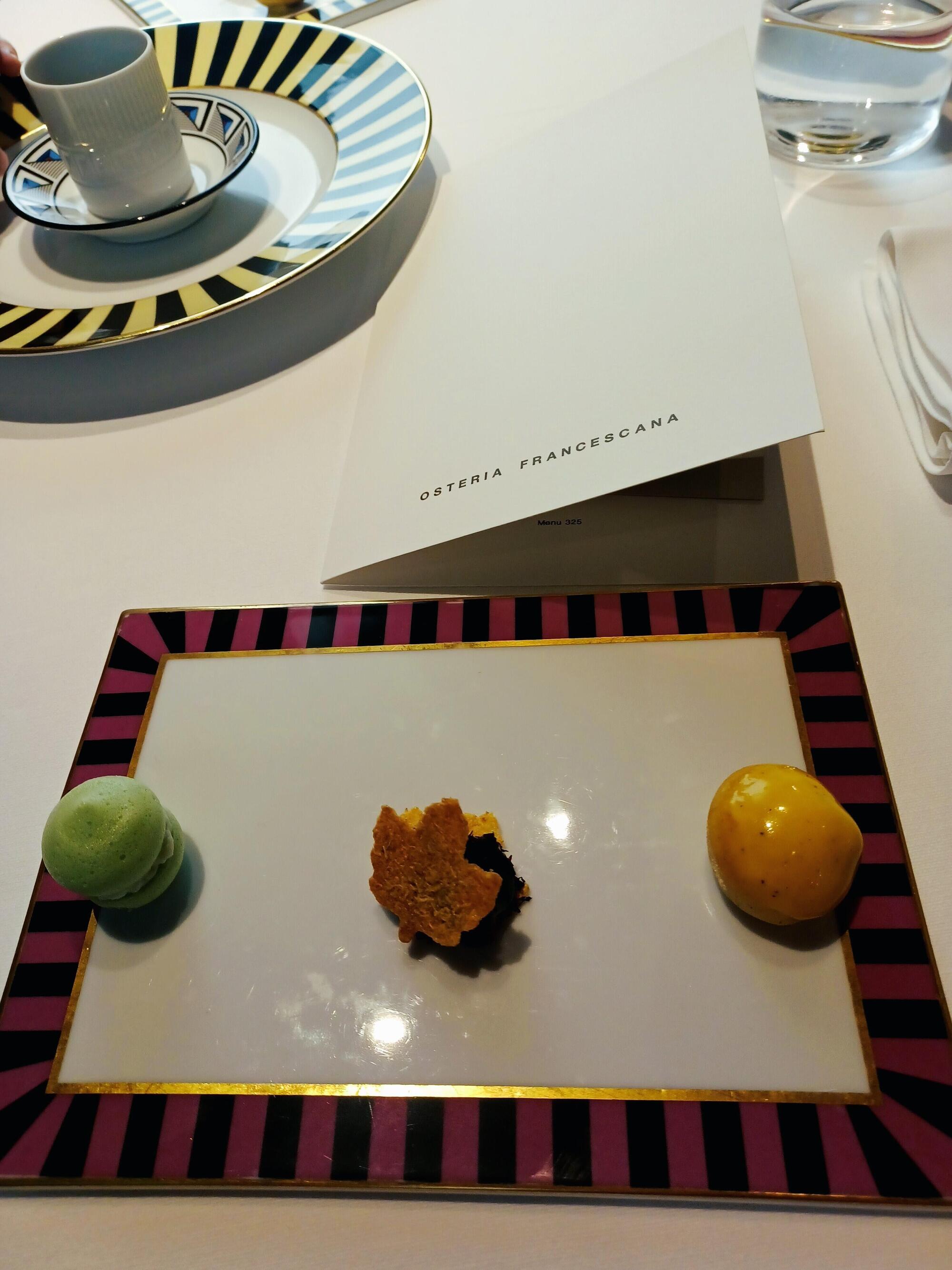 Tris piatto osteria francescana massimo bottura