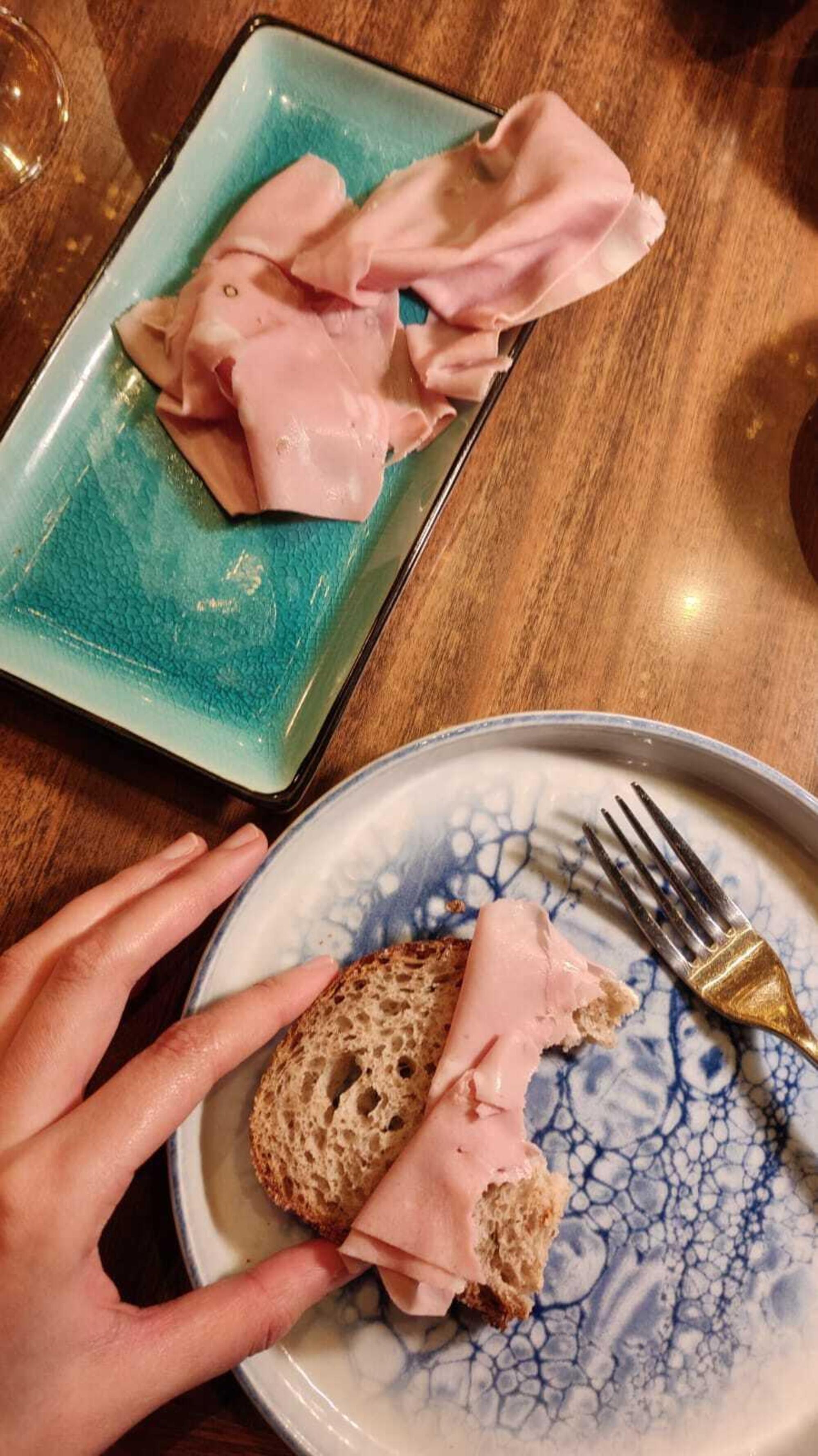 L&rsquo;entr&eacute;e di pane e mortadella