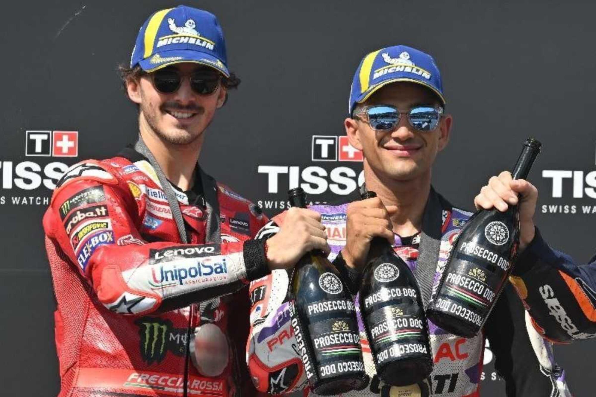 Pecco Bagnaia e Jorge Mart&igrave;n