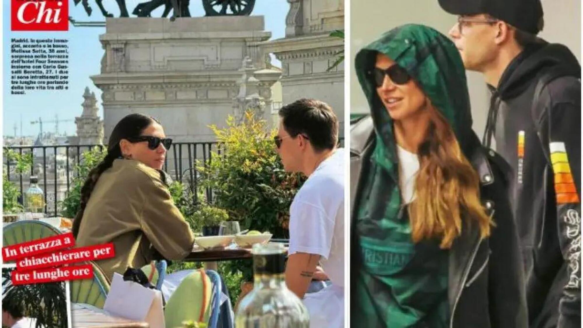 Melissa Satta paparazzata con Carlo Gussalli Beretta