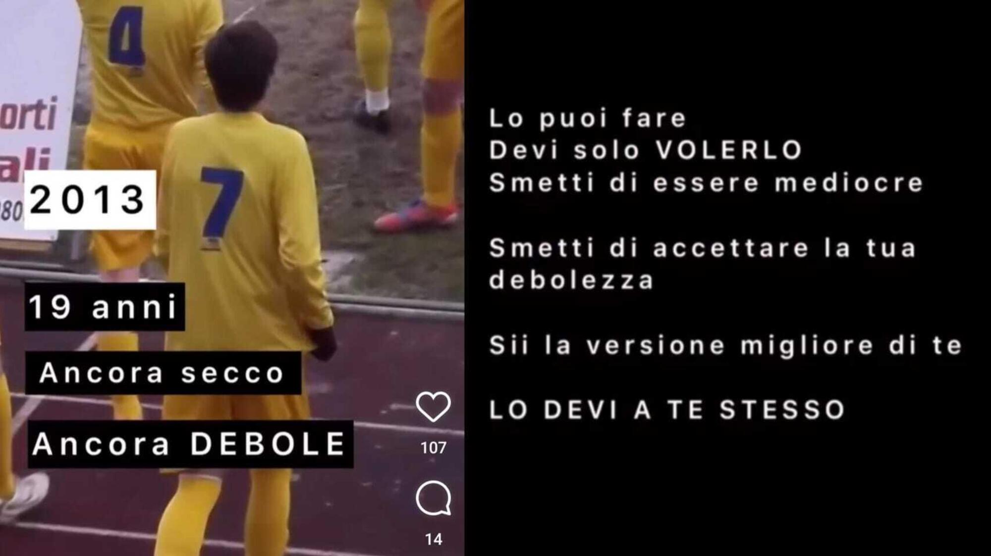 Un altro video di Ezze in cui parla della &quot;debolezza&quot;, mostrando prima come anche lui fosse magro a 19 anni e poi il percorso per seguirlo