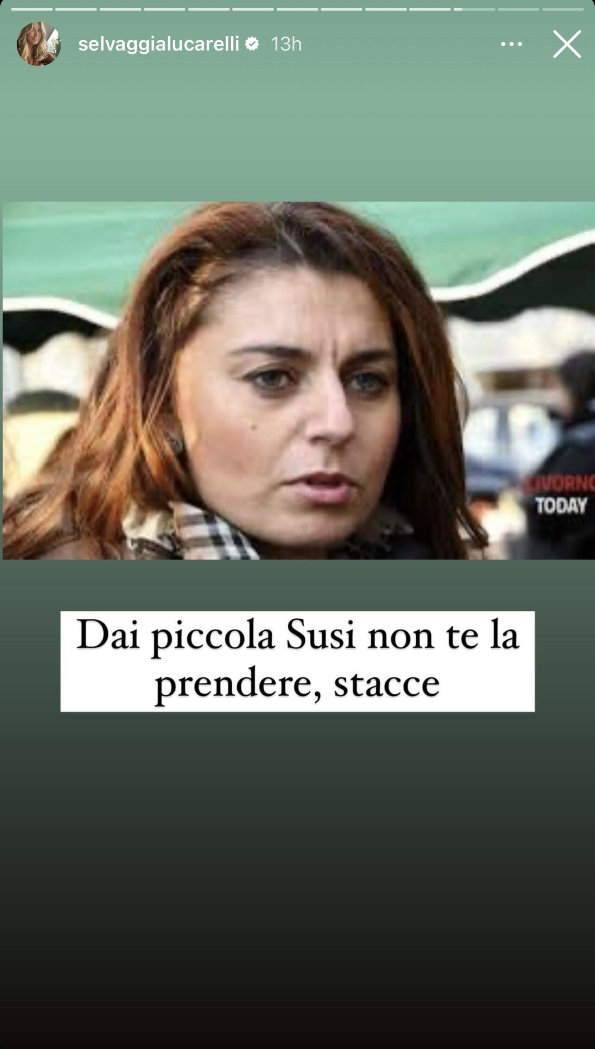 Storia Instagram di Selvaggia Lucarelli