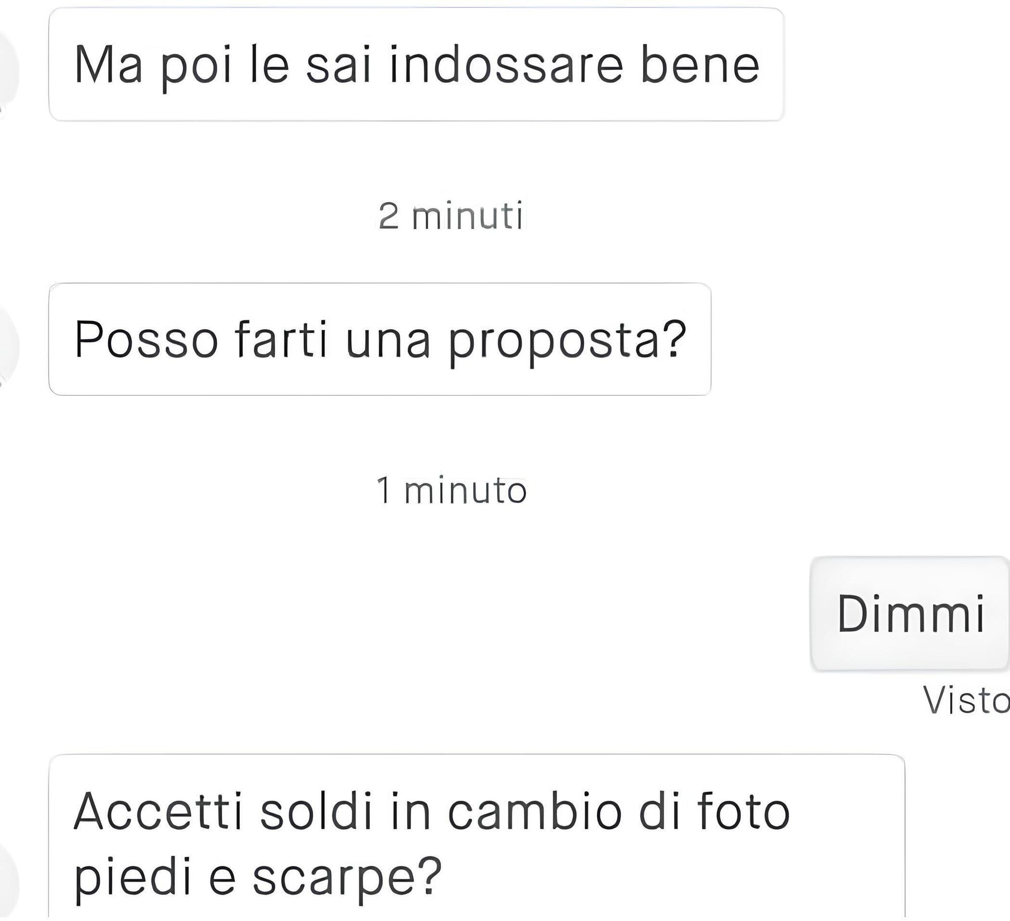 Alcune conversazioni su Vinted