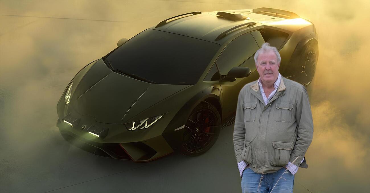 Jeremy Clarkson prova la Lamborghini Hurac&aacute;n Sterrato: &ldquo;Supercar perfetta per scappare dai terroristi, anche se la velocit&agrave;&hellip;&rdquo;. Ecco perch&eacute;