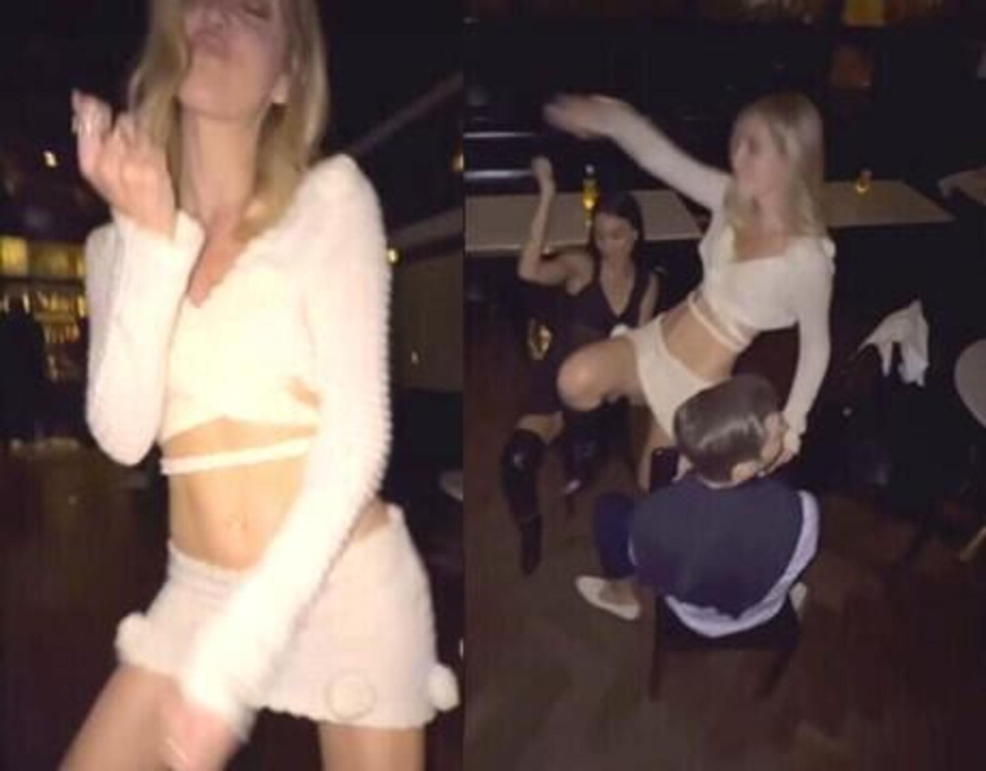 Fermo immagine del video in cui Chiara Ferragni balla