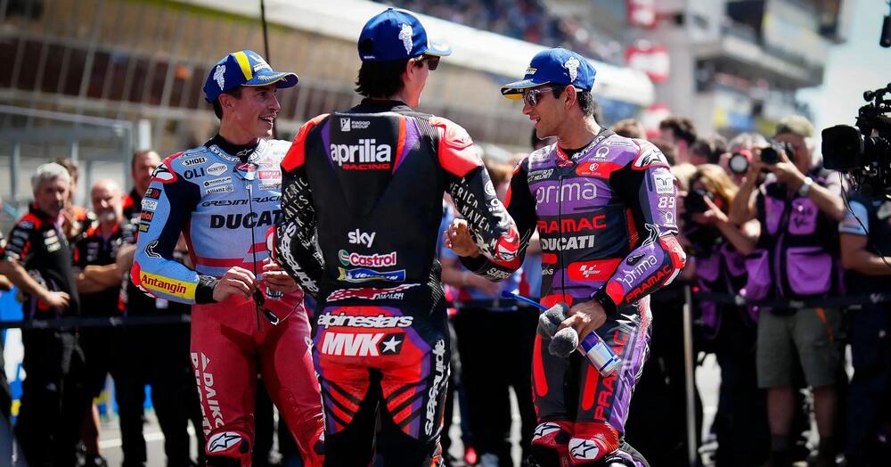 Nella Sprint di Le Mans disastro Bagnaia e Bezzecchi: la Spagna ringrazia con Mart&iacute;n, Marquez e Vinales