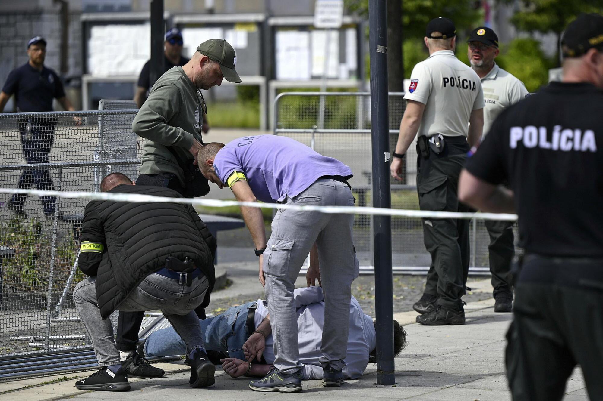 L&#039;arresto di Juraj Cintula dopo gli spari