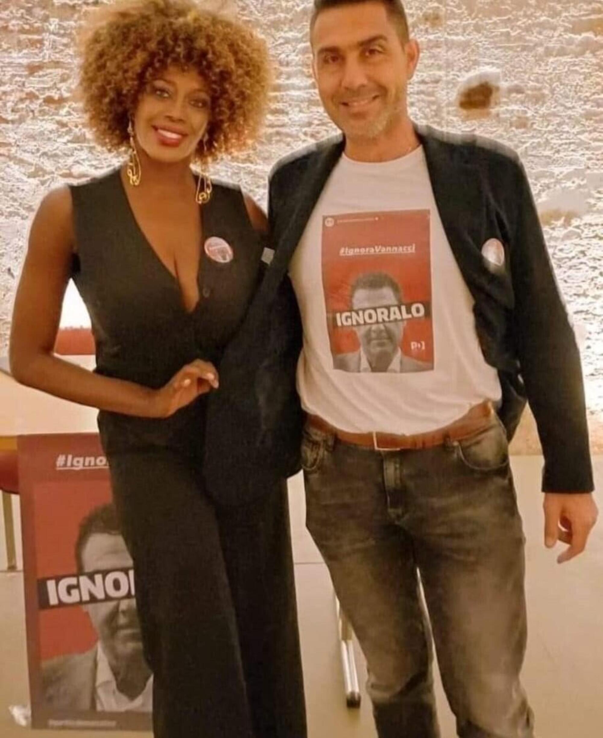 Sylvie Lubamba e Roberto Vannacci