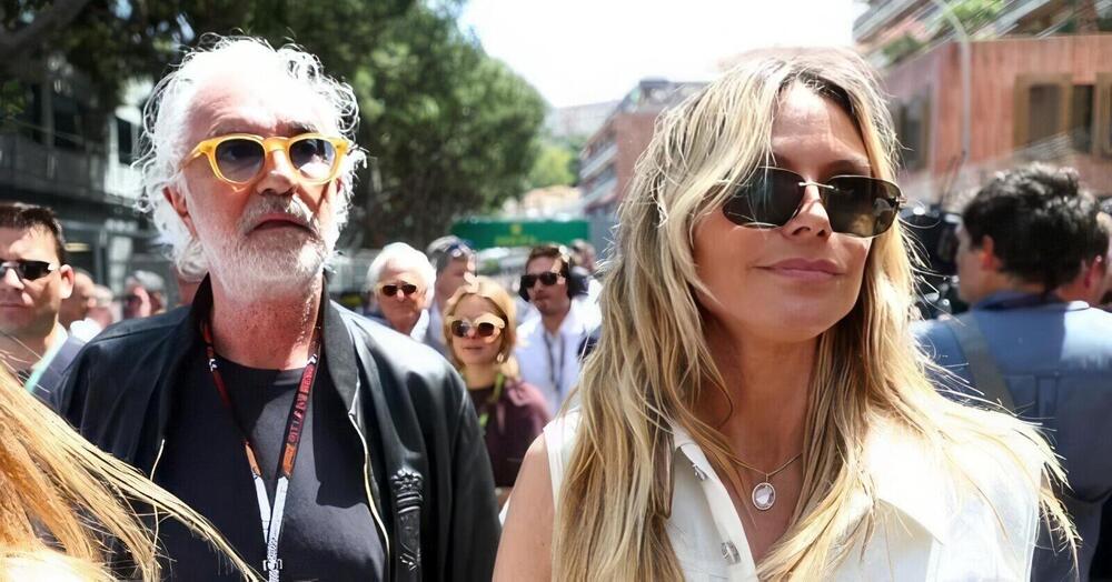 Flavio Briatore beato fra le (ex) donne. Ma che ci faceva a Montecarlo con Heidi Klum? E Elisabetta Gregoraci, Leni e Nathan Falco...