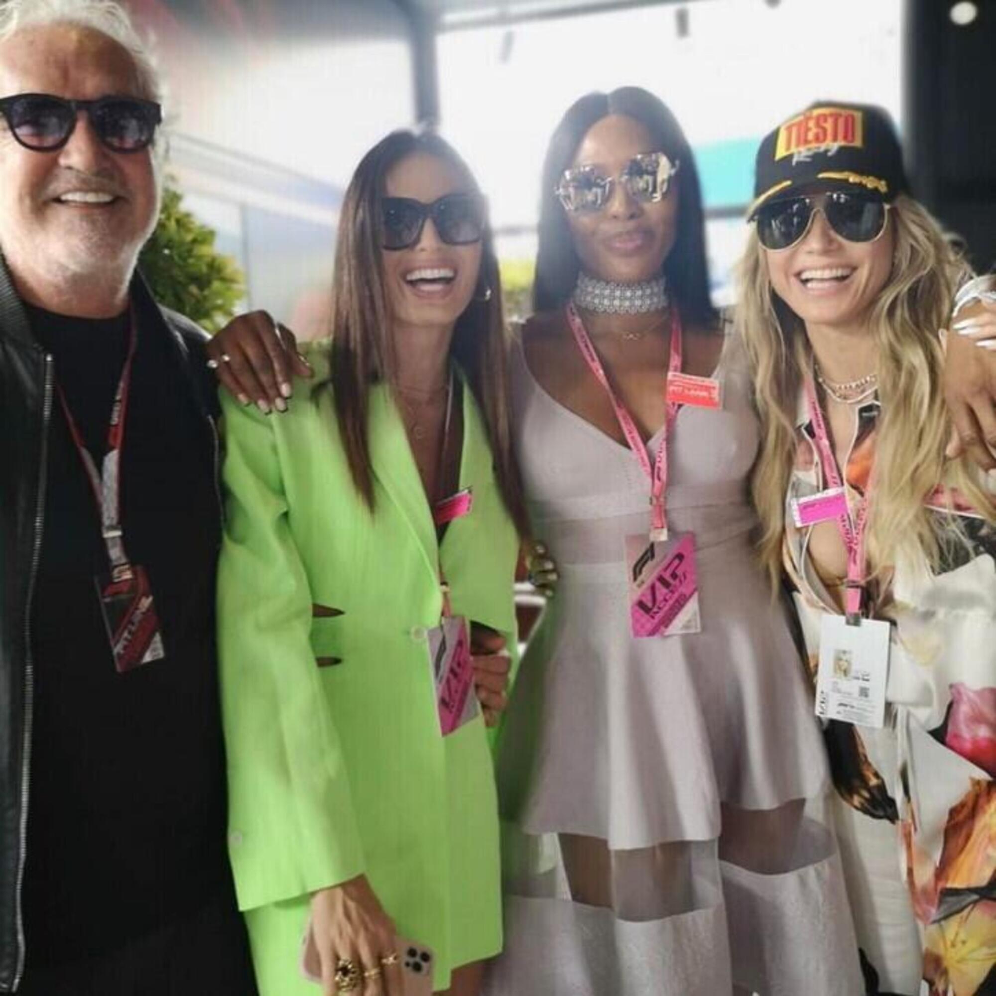 Flavio Briatore Elisabetta Gregoraci Naomi Campbell e Heidi Klum