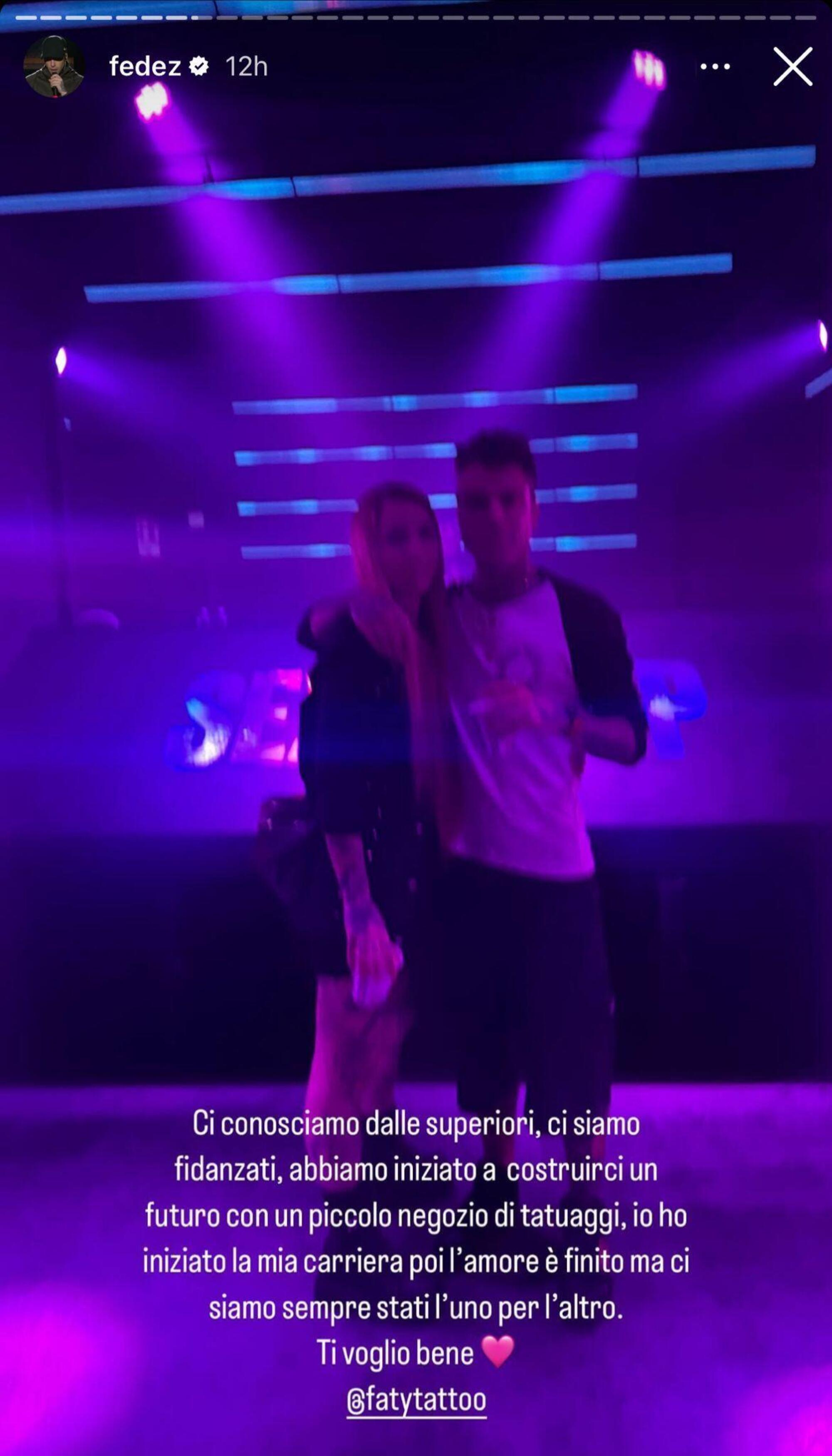 La foto postata da Fedez